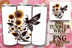 SUNSHINE JOY 20oz TUMBLER WRAP, Flower Animals Product Image 1