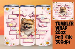 Creative 20oz Artwork for Sublimation , Cute Dog Product Image 1