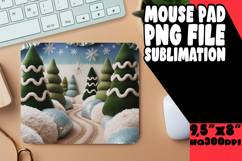 Cheerful Mouse Pad PNG Style, Holiday Product Image 1