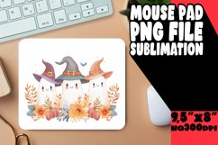 Spooky Ghost Mouse Pad for Halloween PNG Product Image 1