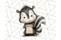 Cute Animals in Jail Clipart PNG, Funny Prisoner Critters Product Image 5