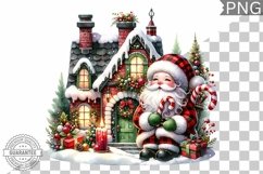 Christmas Santa Sublimation - Clipart PNG Design Product Image 1