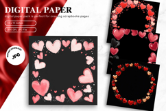 Heart Valentines Background Love Wallpaper Bokeh Backdrop_61 Product Image 1