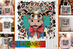 Sweet PNG Designs for TSHIRTS, Cute Cow Product Image 1