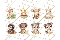 Woodland Nursery Baby Animals And Fantasy Forest PNG Clipart Product Image 5