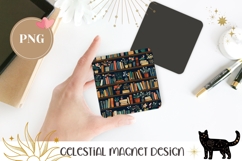 Cartoon Books Magnet Print, Cartoon Flowers Magnet PNG Product Image 1