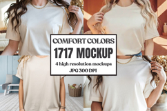 Comfort Colors 1717 T-Shirt Mockup | Garment Dyed Tee Mockup Product Image 1