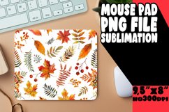 Cozy Fall Mouse Pad Pattern with Watercolor Product Image 1