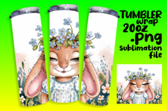 SOPHISTICATED 20oz Tumbler PNG , Cute Bunny Product Image 1
