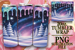 Joyful journeys 20oz tumbler wrap, Winter Product Image 1
