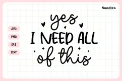 Makeup Bag Quotes for Cosmetic Pouch | I Need All of This Product Image 3
