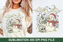 Christmas Snowman Sublimation - Christmas PNG Design Product Image 1