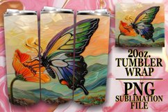 Glitter Butterfly Pattern for 20oz Tumblers Product Image 1