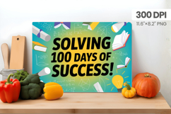 100 days of school Cutting Board PNG Design, Teacher PNG Product Image 1
