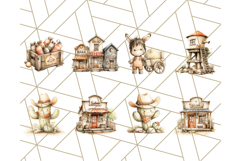 Wild West Animals PNG Clipart, Cowboy &amp; Saloon Scenes Product Image 5