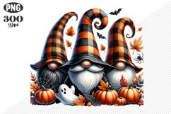 Halloween Gnomes Sublimation - Clipart PNG Design Product Image 1