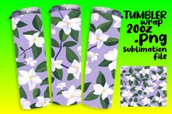 Watercolor Boho Floral Serenade Tumbler Wrap Product Image 1