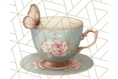 Vintage Butterfly PNG Clipart, Fairytale Cottagecore Images Product Image 5