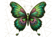 Metallic Butterfly Clipart PNG Clipart, Vibrant Butterfly Product Image 5