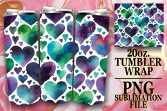 SWEET GIFT 20oz TUMBLER WRAP, Heart Product Image 1