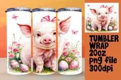 EYE-CATCHING 20oz Tumbler Template , Cute Easter Product Image 1