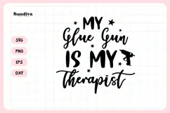 Funny Crafting Quote SVG For Crafter | My Therapist Product Image 3