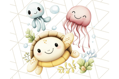 Cute Animal Friends Clipart PNG, Whimsical Spring Animal Duo Product Image 5