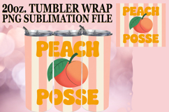 Vibrant Hearts 20oz tumbler wrap, Retro Food Product Image 1