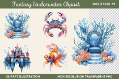 Fantasy Underwater Sublimation PNG Product Image 1