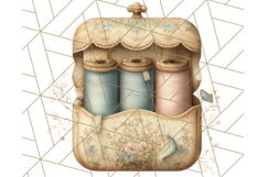 Vintage Cottagecore PNG Clipart, Phones Teacups Home Decor Product Image 5