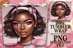 RADIANT SMILES 20oz TUMBLER WRAP, Love Girl Product Image 1