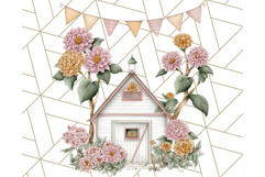Vintage Cottagecore Barn PNG Clipart, Farmhouse Style Product Image 5