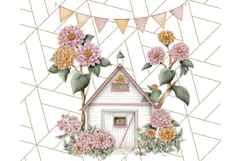 Vintage Cottagecore Barn PNG Clipart, Farmhouse Style Product Image 5