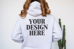 Ash Gildan 18500 Hoodie Mockup ,Cozy Unisex Sweatshirt Product Image 1