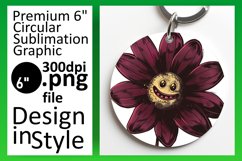 Sunny Retro Bouquet: Round Designs PNG Product Image 1