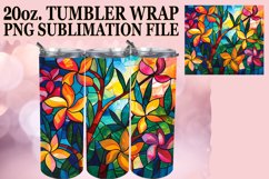 Colorful 20oz Stained Glass Tree Wrap Design Sublimation Product Image 1