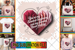 Whimsical PNG TSHIRT Gift Ideas, Heart Quote Product Image 1