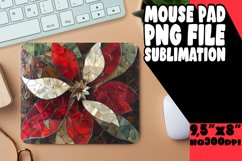 Sparkly Flower Mosaic Mouse Pad Design PNG Product Image 1