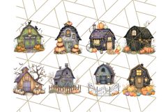 Halloween Cottagecore Barn PNG Clipart, Fall Style Product Image 6