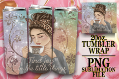 Joyful journeys 20oz tumbler wrap, Woman Product Image 1