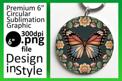 Creative Circle Design for Coasters , Butterfly Product Image 1