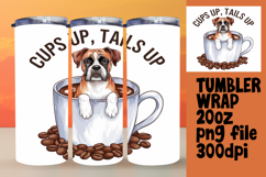 CLASSY 20oz Tumbler Design for Home , Coffee Dog Product Image 1