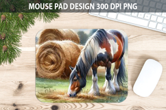 Horse Mouse pad Sublimation - Thanksgiving Animal PNG Design Product Image 1