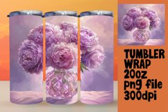 Spring Serenade 20oz Tumbler Wrap: Floral Harmony Product Image 1