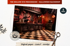 Gothic Halloween background - Hollow Eve Procession Backdrop Product Image 1