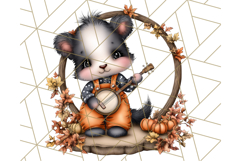 Woodland Autumn Parade Clipart PNG Fall Animals Product Image 5