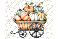 Fall Market Stall Clipart PNG, Rustic Autumn Clip Art Product Image 5