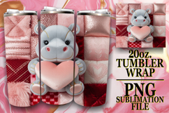 ENCHANTING VIEWS 20oz TUMBLER WRAP, Valenines Animals Product Image 1