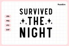 Funny Hangover Kit Saying SVG | Survived The Night Product Image 3