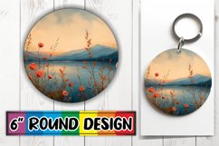 Vibrant Blossom Circle Sublimation Collection Product Image 1